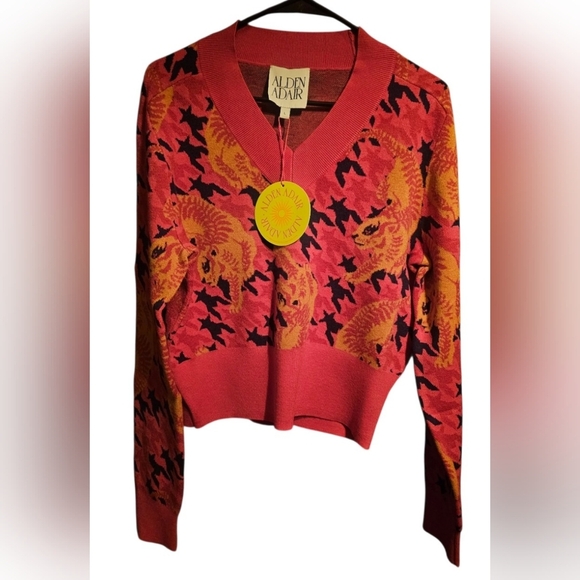 NEW ALDEN ADAIR Aspen Pink and Orange Tiger Party Prowl - Large PTP 22 Length 23 - Picture 7 of 9